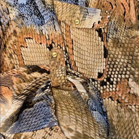 Dressbarn Snakeskin Print Top - Picture 5 of 9